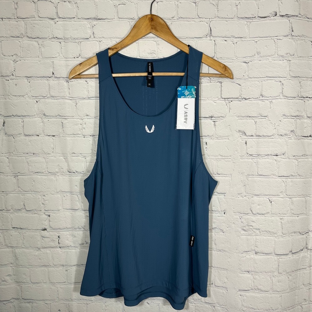 ASRV Silver-Lite Mesh Training Tank Top Blue DSG-0949 Mens Medium NWT